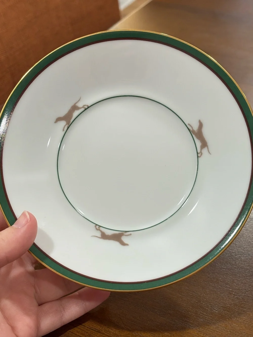 Vintage Noritake Royal Hunt set of 5 saucers
